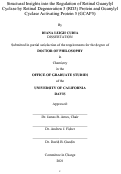 Cover page: Structural Insights into the Regulation of Retinal Guanylyl Cyclase by Retinal Degeneration 3 (RD3) Protein and Guanylyl Cyclase Activating Protein 5 (GCAP5)