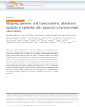 Cover page: Mapping genomic and transcriptomic alterations spatially in epithelial cells adjacent to human breast carcinoma