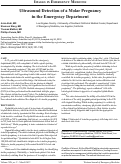 Cover page: Ultrasound Detection of a Molar Pregnancy in the Emergency Department