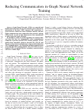 Cover page: Reducing Communication in Graph Neural Network Training