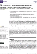 Cover page: The Effects of FGF4 Retrogenes on Canine Morphology.