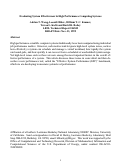 Cover page: Evaluating system effectiveness in high performance computing systems