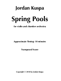 Cover page: Spring Pools