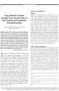 Cover page: Copy number variant analysis from exome data in 349 patients with epileptic encephalopathy