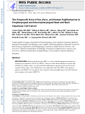 Cover page: The prognostic role of sex, race, and human papillomavirus in oropharyngeal and nonoropharyngeal head and neck squamous cell cancer