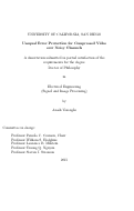 Cover page: Unequal Error Protection for Compressed Video over Noisy Channels