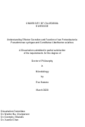 Cover page: Understanding Effector Secretion and Function of two Proteobacteria: Pseudomonas syringae and Candidatus Liberibacter asiaticus