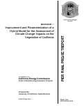 Cover page: BioMove – Improvement and Parameterization of a Hybrid Model for the Assessment of Climate Change Impacts on the Vegetation of California