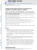 Cover page: Compliance with Smoke-Free Policies in Korean Bars and Restaurants in California: a Descriptive Analysis