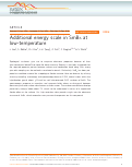 Cover page: Additional energy scale in SmB6 at low-temperature