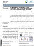 Cover page: Programmable synthesis of well-defined, glycosylated iron( ii ) supramolecular assemblies with multivalent protein-binding capabilities