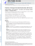 Cover page: Predictors of Change in the Ankle Brachial Index with Exercise