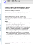 Cover page: Patterns of Healthcare Use and Medication Adherence among Youth with Systemic Lupus Erythematosus during Transfer from Pediatric to Adult Care