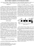 Cover page: Transverse Combining of 4 Beams in MBE-4