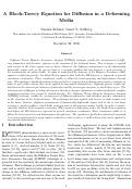 Cover page: A Bloch-Torrey Equation for Diffusion in a Deforming Media