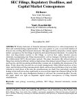 Cover page: SEC Filings, Regulatory Deadlines, and Capital Market Consequences