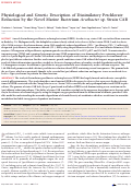 Cover page: Physiological and Genetic Description of Dissimilatory Perchlorate Reduction by the Novel Marine Bacterium Arcobacter sp. Strain CAB