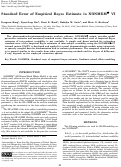 Cover page: Standard Error of Empirical Bayes Estimate in NONMEM® VI