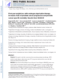 Cover page: First-year weight loss with androgen-deprivation therapy increases risks of prostate cancer progression and prostate cancer-specific mortality: results from SEARCH.