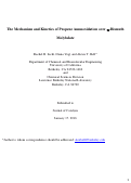 Cover page: The mechanism and kinetics of propene ammoxidation over α-bismuth molybdate