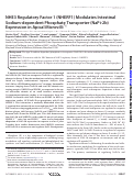 Cover page: NHE3 Regulatory Factor 1 (NHERF1) Modulates Intestinal Sodium-dependent Phosphate Transporter (NaPi-2b) Expression in Apical Microvilli*