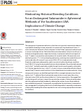 Cover page: Hindcasting Historical Breeding Conditions for an Endangered Salamander in Ephemeral Wetlands of the Southeastern USA: Implications of Climate Change