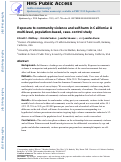 Cover page: Exposure to Community Violence and Self-harm in California