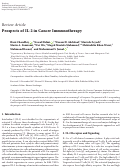 Cover page: Prospects of IL-2 in Cancer Immunotherapy