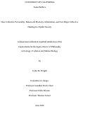 Cover page: How Collective Personality, Behavioral Plasticity, Information, and Fear Shape Collective Hunting in a Spider Society