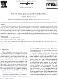 Cover page: Narrow band gap group III-Nitride alloys