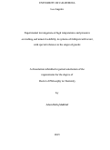 Cover page: Experimental investigations at high temperatures and pressures on melting and mineral solubility in systems of feldspars with water, with special reference to the origin of granite