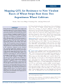 Cover page: Mapping QTL for Resistance to New Virulent Races of Wheat Stripe Rust from Two Argentinean Wheat Cultivars