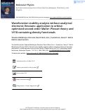 Cover page: Wavefunction stability analysis without analytical electronic Hessians: application to orbital-optimised second-order Møller–Plesset theory and VV10-containing density functionals