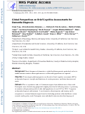 Cover page: Global Perspectives on Brief Cognitive Assessments for Dementia Diagnosis.