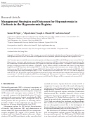 Cover page: Management Strategies and Outcomes for Hyponatremia in Cirrhosis in the Hyponatremia Registry.