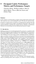 Cover page: Occupant-Centric Performance Metrics and Performance Targets