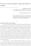 Cover page: En busca de un país: poesía filipina en inglés, desde 1905 hasta la actualidad