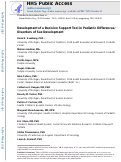 Cover page: Development of a decision support tool in pediatric Differences/Disorders of Sex Development.