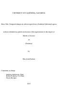 Cover page: Basic Tide: Temporal changes in carbon export from a Southern California Lagoon