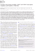 Cover page: Transition Step during Assembly of HIV Tat:P-TEFb Transcription Complexes and Transfer to TAR RNA