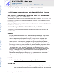 Cover page: Social support among women with genital fistula in Uganda