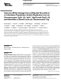 Cover page: Genome-wide linkage scan of bipolar disorder in a Colombian population isolate replicates Loci on chromosomes 7p21-22, 1p31, 16p12 and 21q21-22 and identifies a novel locus on chromosome 12q.