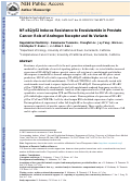 Cover page: NF-κB2/p52 Induces Resistance to Enzalutamide in Prostate Cancer: Role of Androgen Receptor and Its Variants