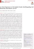 Cover page: iac Gene Expression in the Indole-3-Acetic Acid-Degrading Soil Bacterium Enterobacter soli LF7