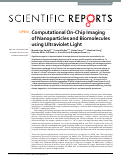 Cover page: Computational On-Chip Imaging of Nanoparticles and Biomolecules using Ultraviolet Light
