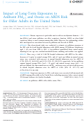 Cover page: Impact of Long-Term Exposures to Ambient PM2.5 and Ozone on ARDS Risk for Older Adults in the United States