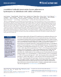 Cover page: A multilevel mHealth intervention boosts adherence to hydroxyurea in individuals with sickle cell disease