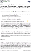 Cover page: Understanding the Intrinsic and Extrinsic Motivations Associated with Community Gardening to Improve Environmental Public Health Prevention and Intervention