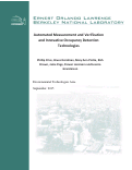 Cover page: Automated Measurement and Verification and Innovative Occupancy Detection Technologies: