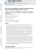 Cover page: How Can We Inspire Nations of Learners? An Investigation of Growth Mindset and Challenge-Seeking in Two Countries